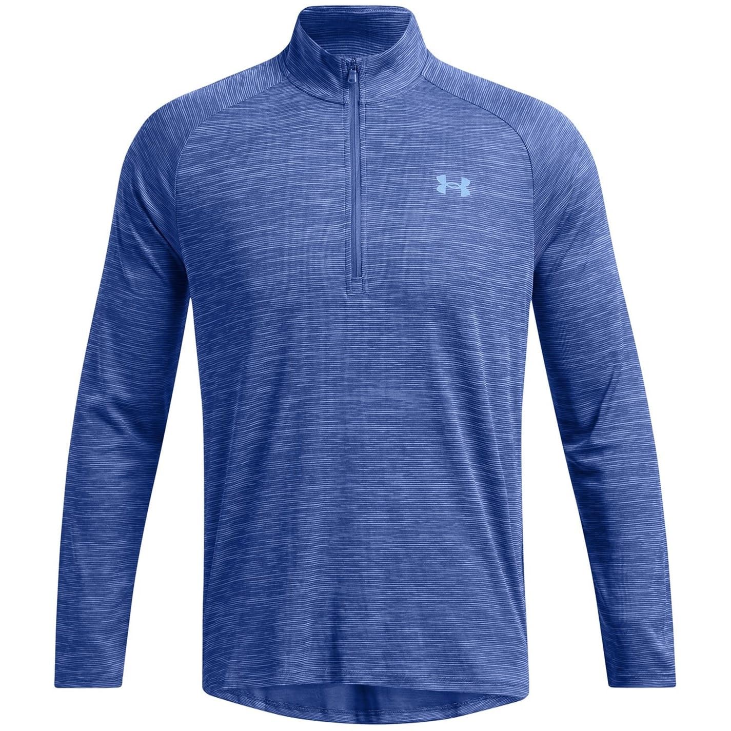 Under Armour Mens Tech Half Zip Top Tech Blue S