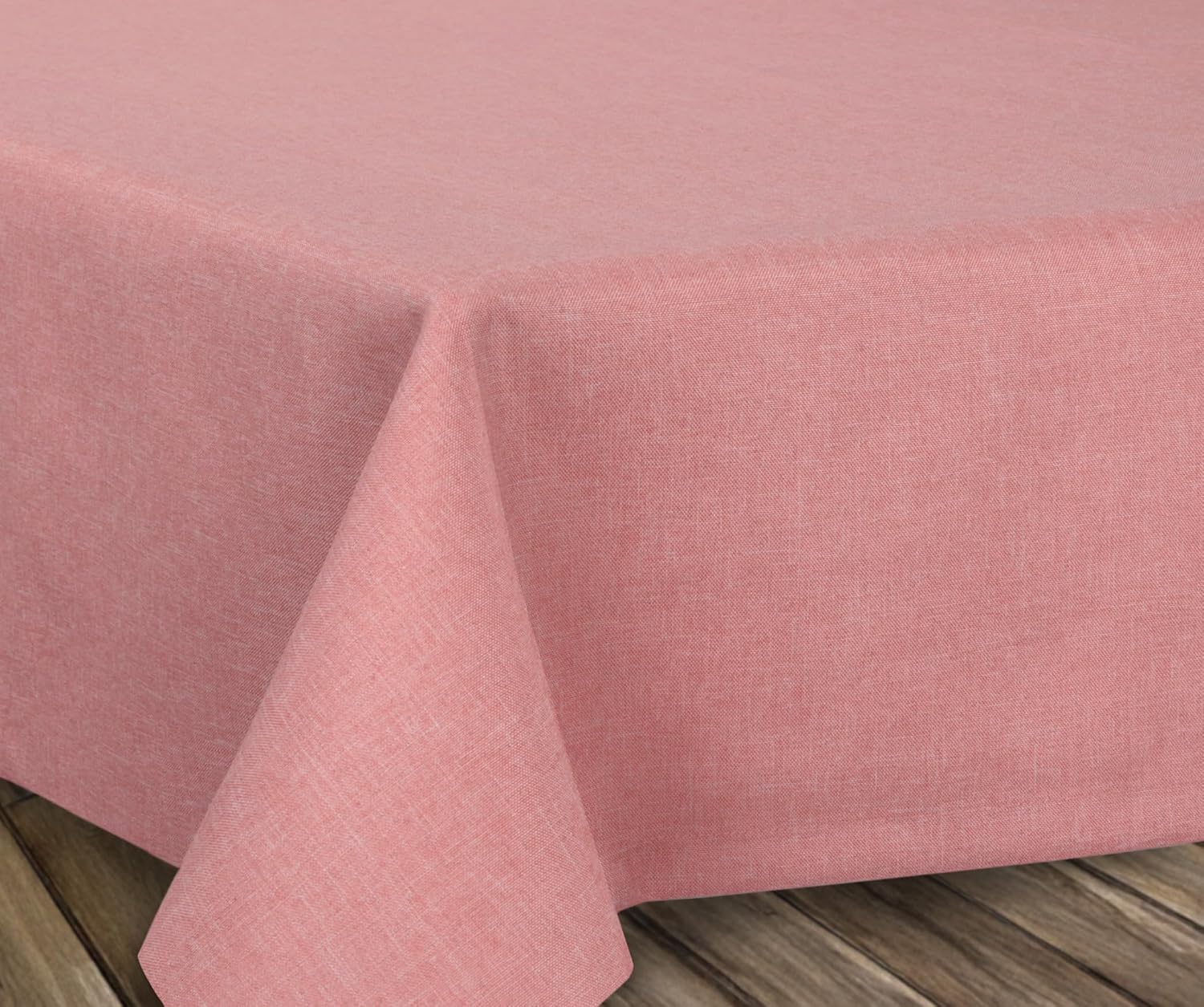 BEAUTEX Stain-Resistant and Non-Iron Tablecloth with Lotus Effect Table Linen in Linen Look Choice of Sizes and Colours Round 140 cm Rose fleckenabweisend b gelfrei pflegeleicht Lotuseffekt viele Gr en & Farben w hlbar f r K che Esszimmer Balkon & Garten