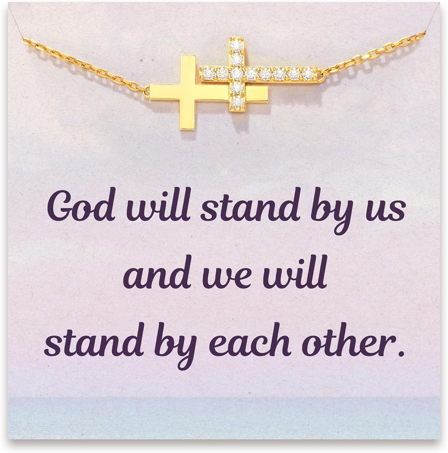 STORYJEWELLERY Friend Birthday Valentines Day Gifts for Women, Friend Bracelet, Bestie Bracelets, Friendship Gifts for Women, BFF Gift, Friendship Jewelry, Cross Bracelet, Christian Jewelry