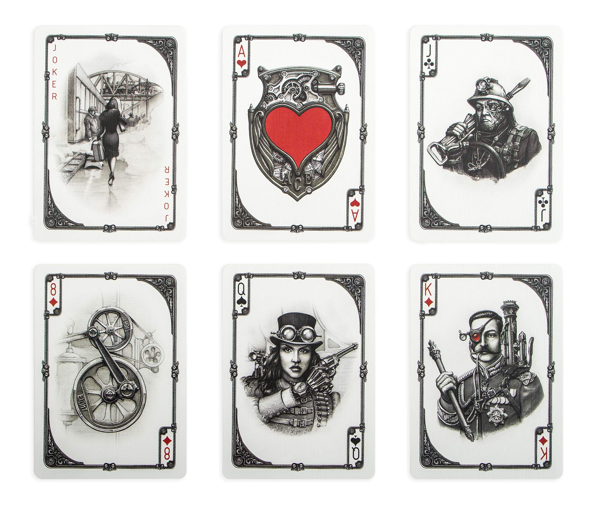 カジノカード ARISTO 日本製　40デッキ　未使用 Aristo Steampunk Themed Playing Cards Poker Size Standard Index
