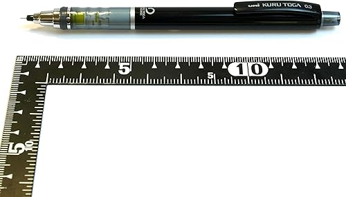 Miniatura 4 de Uni Kurutoga - Portaminas estándar, 0.012 in, negro (M34501P.24)