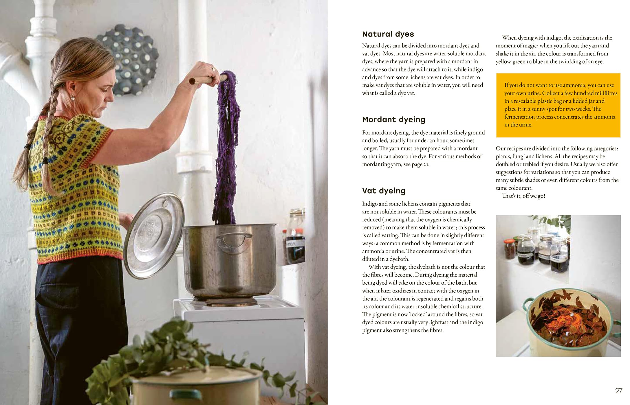Natural Yarn Dyes: 25 Vibrant & Sustainable Recipes