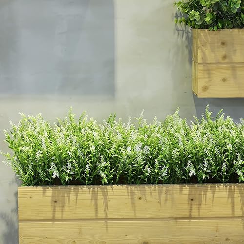 Miniatura 2 de 12 paquetes de plantas artificiales de lavanda resistentes a los rayos UV para exteriores, flores sintéticas para arreglos florales, centro de mesa,