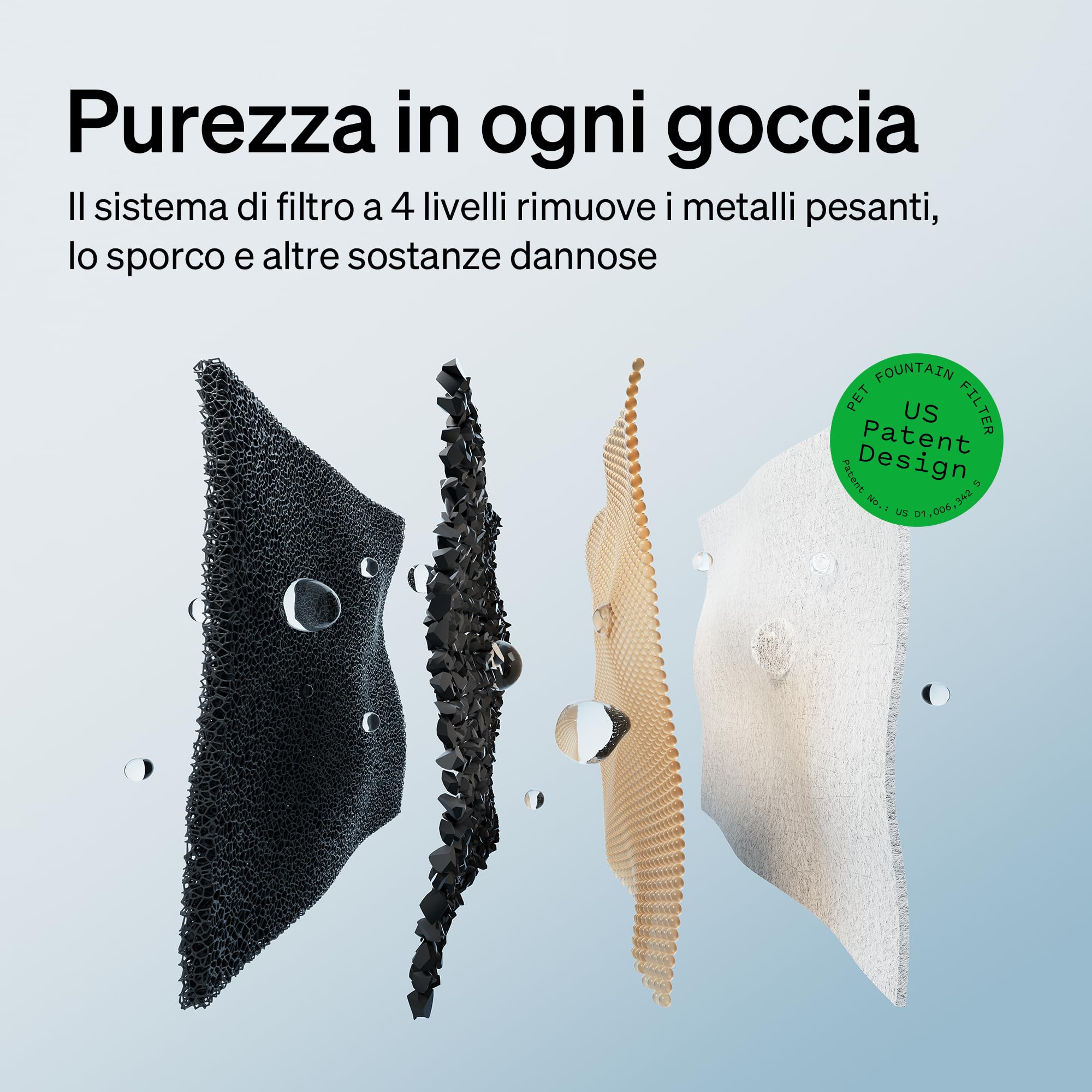 PETLIBRO Fontanella per Gatti con Monitoraggio tramite App, Dockstream 2,5L Fontana per Gatti, Statistiche Intelligenti sull'Assunzione d'Acqua, Ultra Silenziosa, Filtrazione Multipla, Wi-Fi 2,4GHz