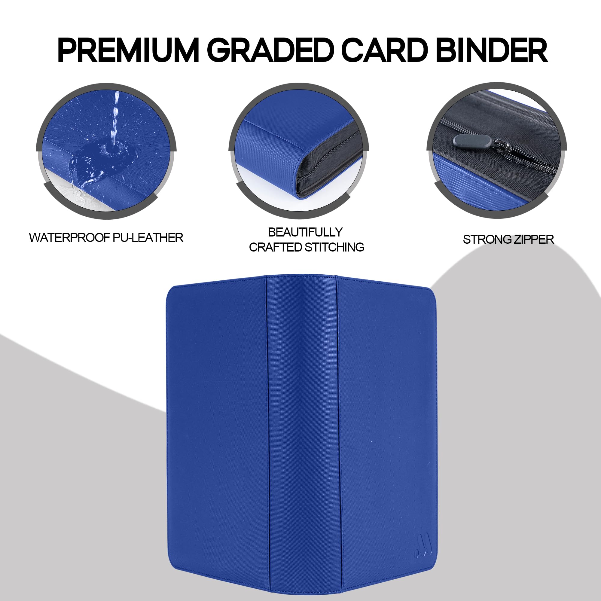 Amazon.com: MORABTO Graded Card Binder,Holds 40 Graded Cards,4 Pocket Slab Binder For PSA,Premium Graded Card Holder with Sleeves Blue : Toys & Games Amazon.com: MORABTO Graded Card Binder,Holds 40 Graded Cards,4 Pocket Slab Binder For PSA,Premium Graded Card Holder with Sleeves Blue : Toys & Games