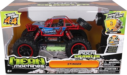 Miniatura 2 de NKOK Mean Machines 4x4 Off-Road Rock Crawler 2.4GHz Escala 1/14 RC (RTR) Stinger, Multi