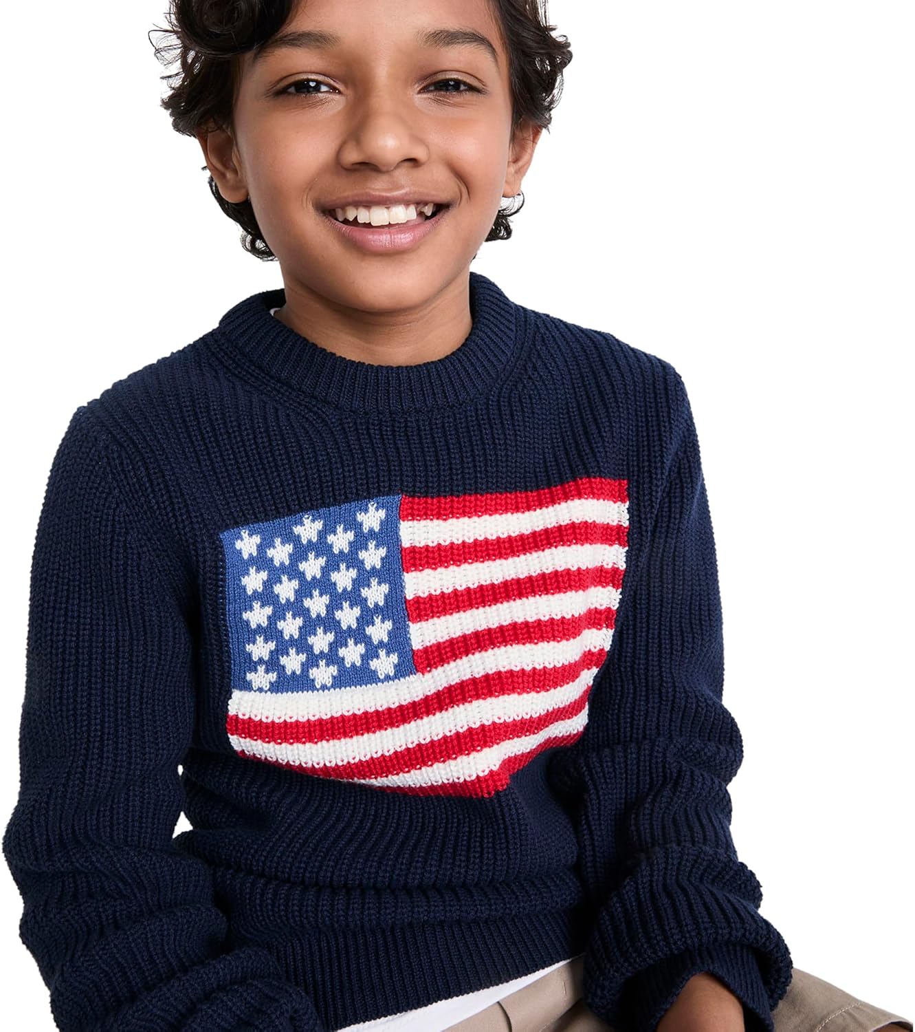 Vineyard Vines Boys' Boys American Flag Sweater