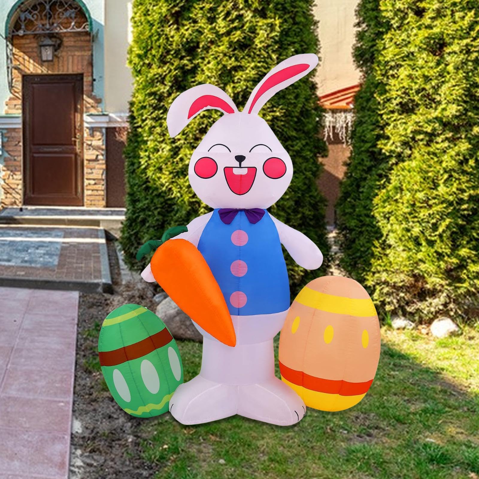 MERIGLARE Aufblasbare Ostereier Als Lustige Osterdekoration für Die Gartenparty