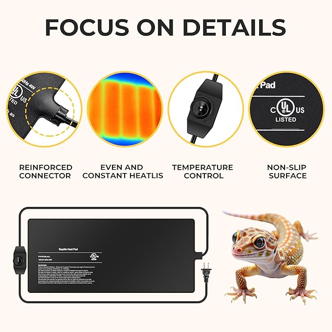 Almohadilla Térmica para Reptiles 8x18" 24W con Control de Temperatura miniatura 3