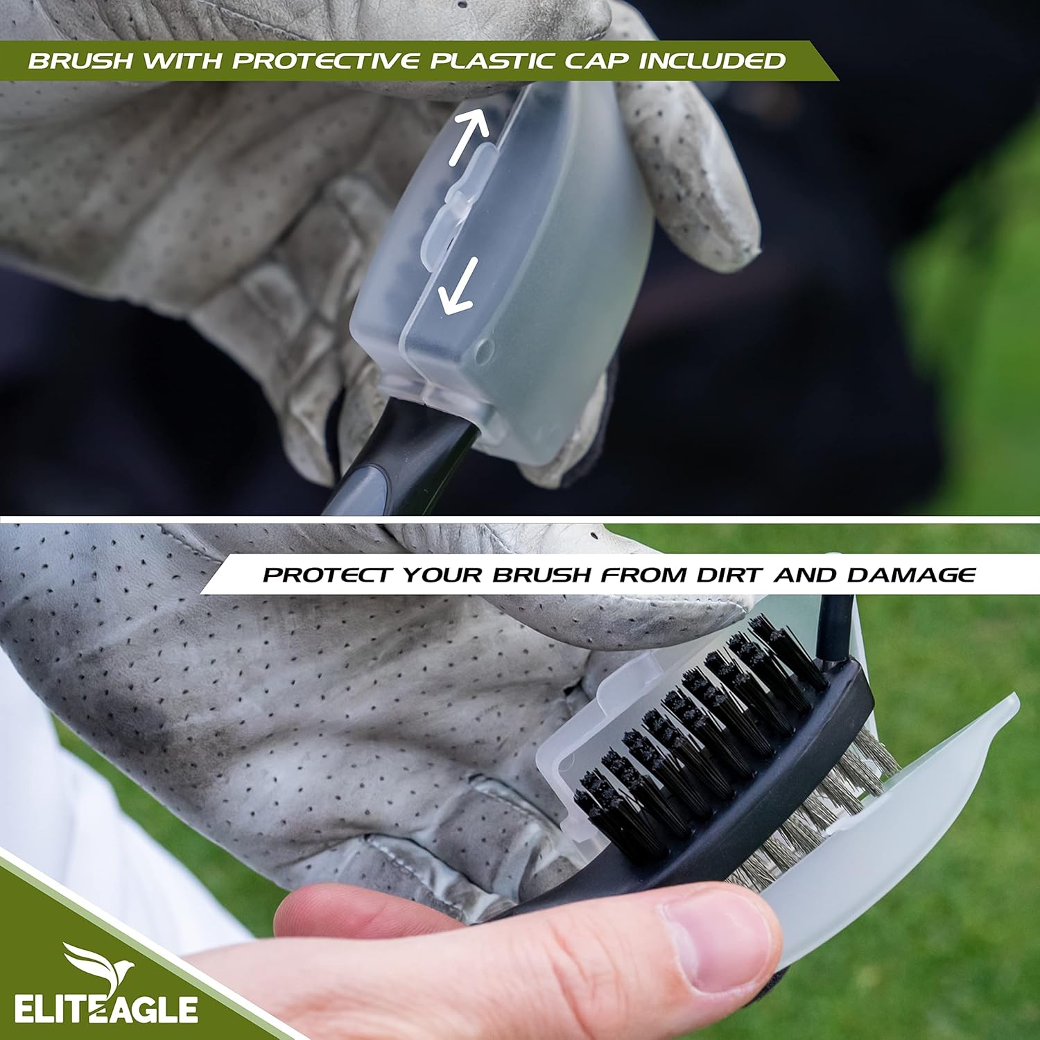 Magnetic Golf Towel Plus Golf Club Brush Groove Cleaner with Retractable Clip. Black Golf Towels for Golf Bags for Men and Women. Large 16x20 Golf Bag Towel. Golf Accessories and Gifts. 4 Magnetic Golf Towel Plus Golf Club Brush Groove Cleaner with Retractable Clip. Black Golf Towels for Golf Bags for Men and Women. Large 16x20 Golf Bag Towel. Golf Accessories and Gifts.