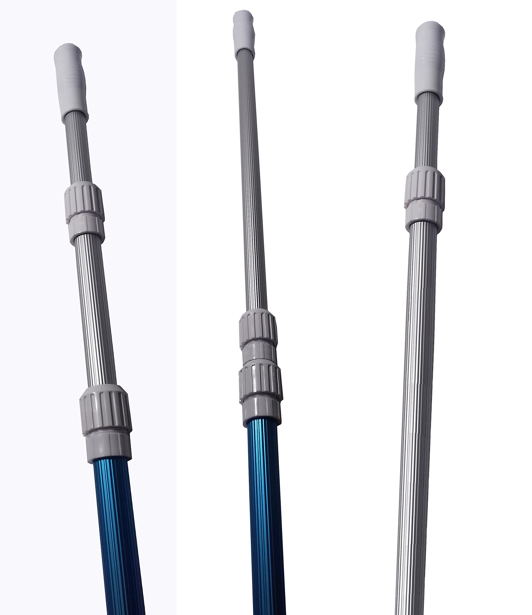 muma Asta TELESCOPICA Piscina Alluminio Regolabile 480cm telescopica in 2 Pezzi