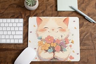 AMBILE AMS Store Mouse Pad with Anti-fray Stitching, Waterproof Surface & Non-Slip Rubber Base Stitched Edges Gaming Mouse Mat for Laptop, Compatible with Laser and Optical Mice (Design5)