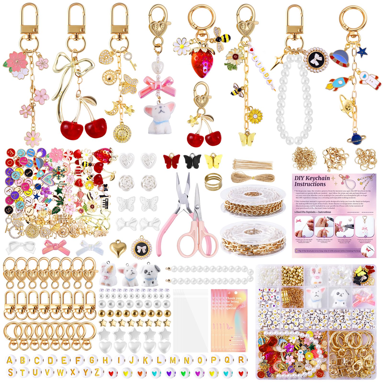Amazon.com: Wurosi 773 Pcs Lip Gloss Keychain Making Kit with