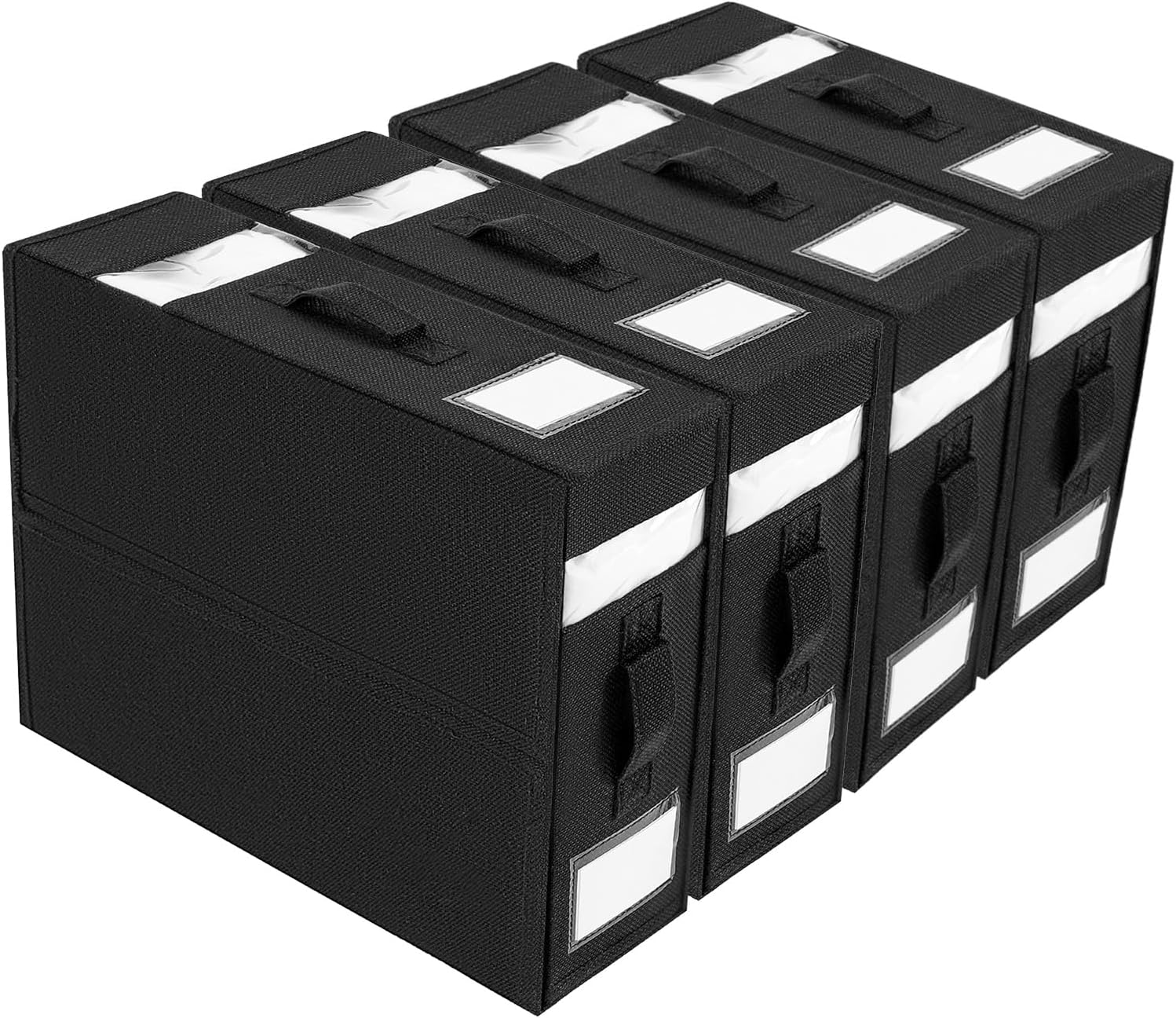 Under Bed Storage, Plastic Underbed Bins, Under Bed Drawer Storage Container with 2 Window and Handle for Bedding, Clothes, Blanket, Shoes