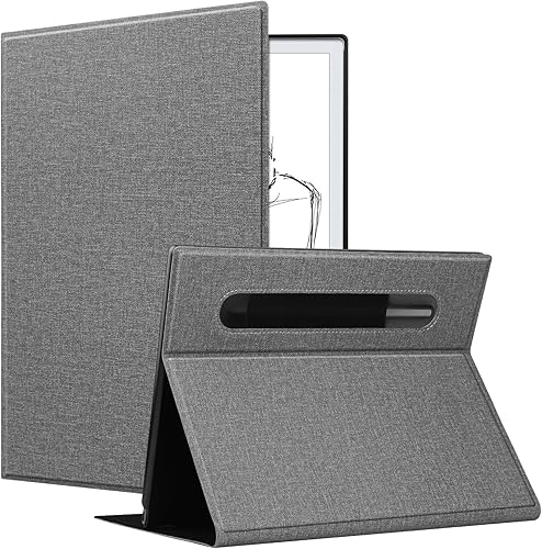 Miniatura 7 de KuRoKo Funda para tableta Remarkable 2, delgada, ligera, con soporte para bolígrafo para tableta de papel Remarkable 2 de 10.3 pulgadas, lanzada