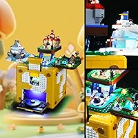 Vista 4 de Vaodest LED Light for Lego 71395 Question Mark Model,Design and Configuration Compatible with Model 71395 (LED Light Only, Not Building Block Kit)