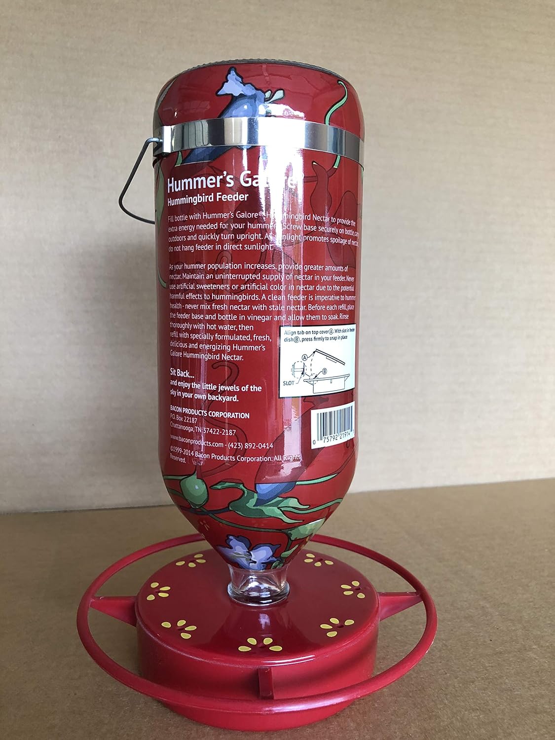 32oz Red Vine Hummingbird Feeder