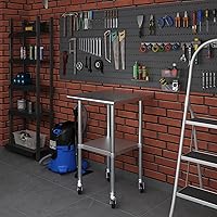 Vista 542 de Mesa de trabajo de acero inoxidable, mesa de metal