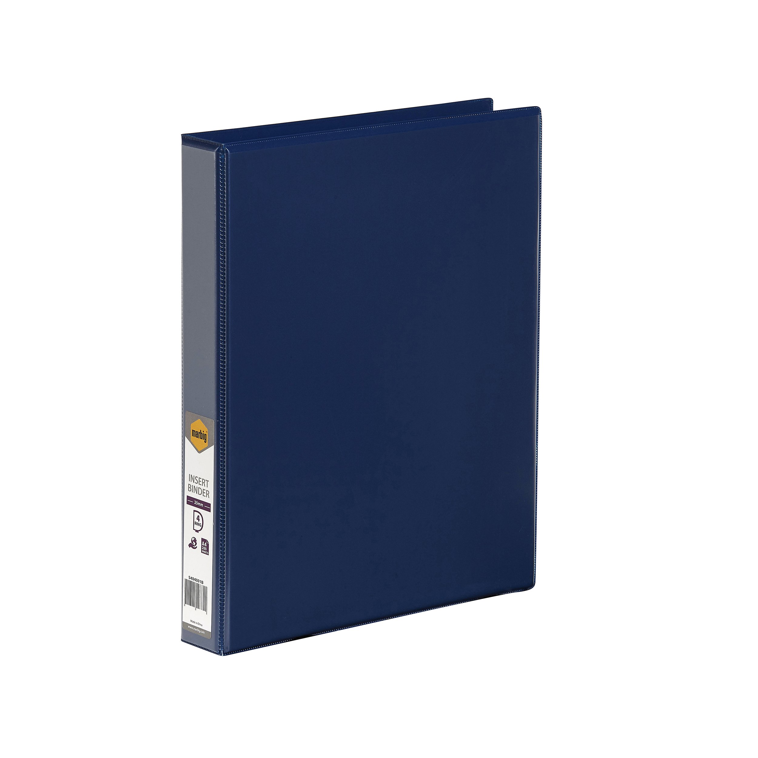 Marbig Clearview - Raccoglitore ad anelli 4D, formato A4, 25 mm, colore: Blu