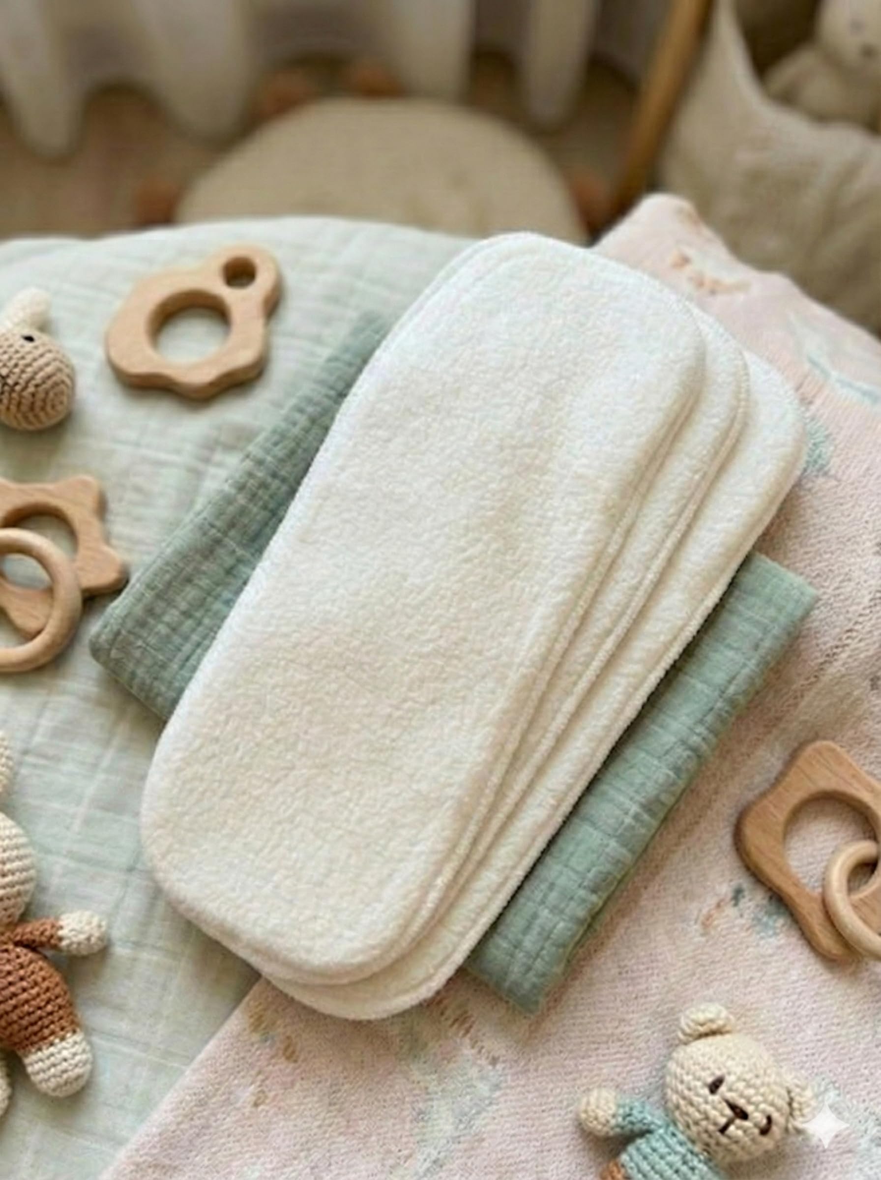 Reusable Cloth Diaper for Babies | Washable Baby Cloth Diaper with Absorbent Insert | Leak Proof Adjustable Free Size Pocket Diaper 3M -3Years | Eco Friendly Reusable Baby Diaper (3, White Insert, One Size)-image-12