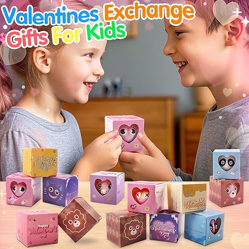 Miniatura 5 de Regalos para el día de San Valentín para niños, bolas de animales 3D Pop juguetes Fidget con tarjetas del día de San Valentín, regalos de