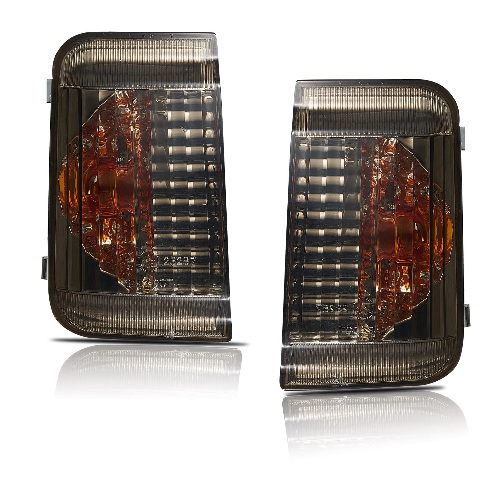 TOPTHAN 2 indicatori di direzione per specchietto sinistro e destro, grigio fumo, per Citroen Jumper, Mod. Bj. 4/06-, Ducato Type 250, Mod. Bj. 7/06-, Peugeot Boxer