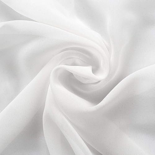 Miniatura 4 de cololeaf Cortinas de gasa transparentes extralargas y anchas con ojales, cortina ancha para sala de estar, dormitorio, pasillo, puerta de patio,