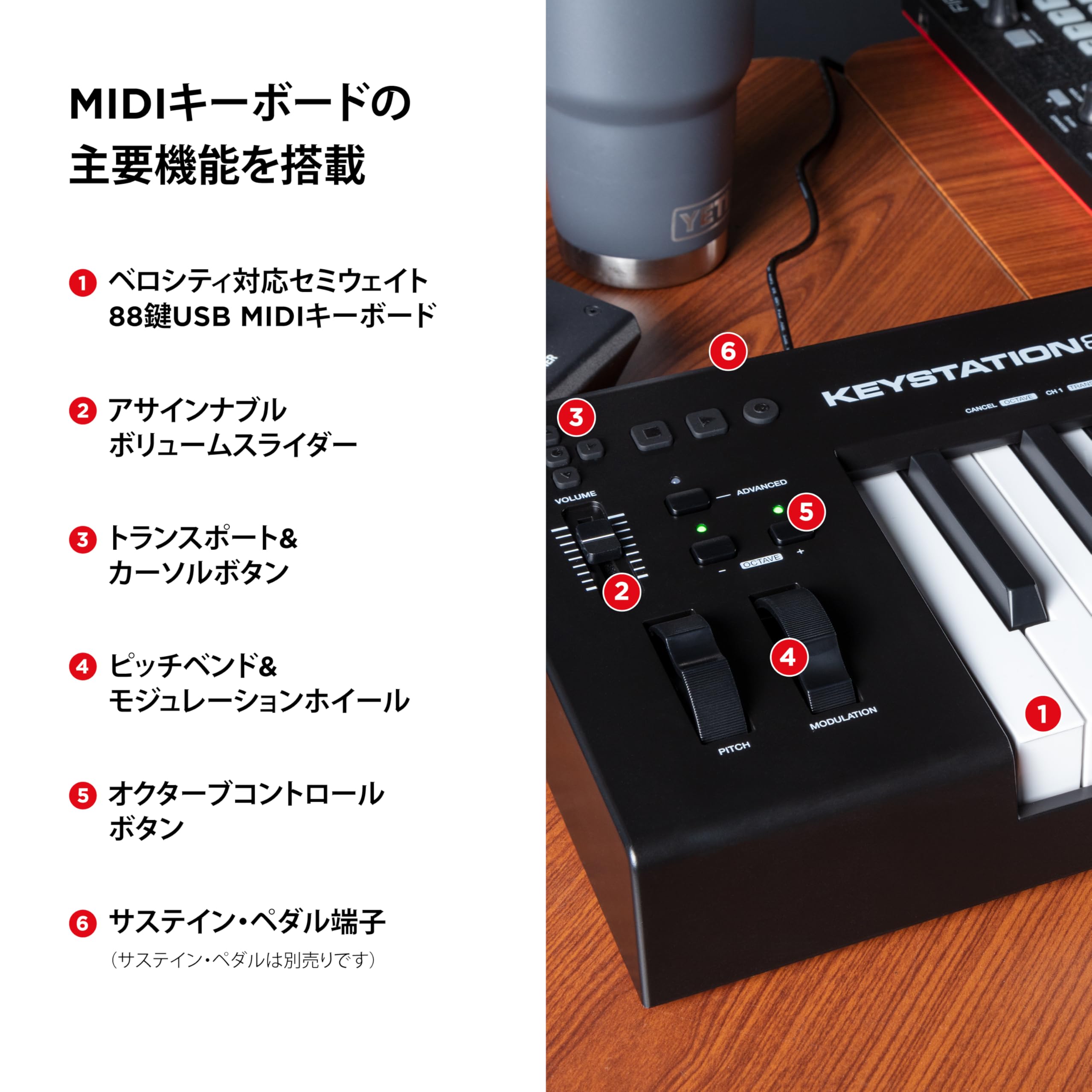 Amazon.co.jp: M-Audio 88-Key USB MIDI Semi-Weighted Keyboard