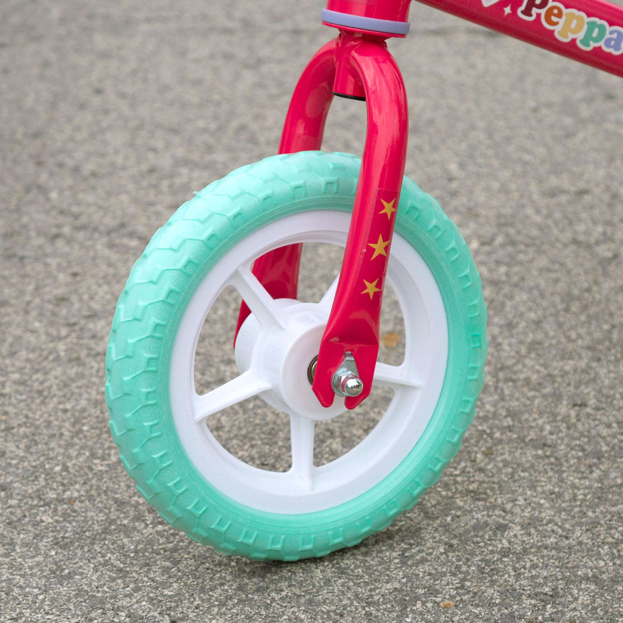 Peppa Pig Bicicleta sin Pedales, 70x41x50 cm, Máx. 20 kg, Bici de Equilibrio, 2 Ruedas Goma antipinchazos, Manillar y sillín Regulables, Altura Ajustable, Licencia Oficial, +2 años (77756)