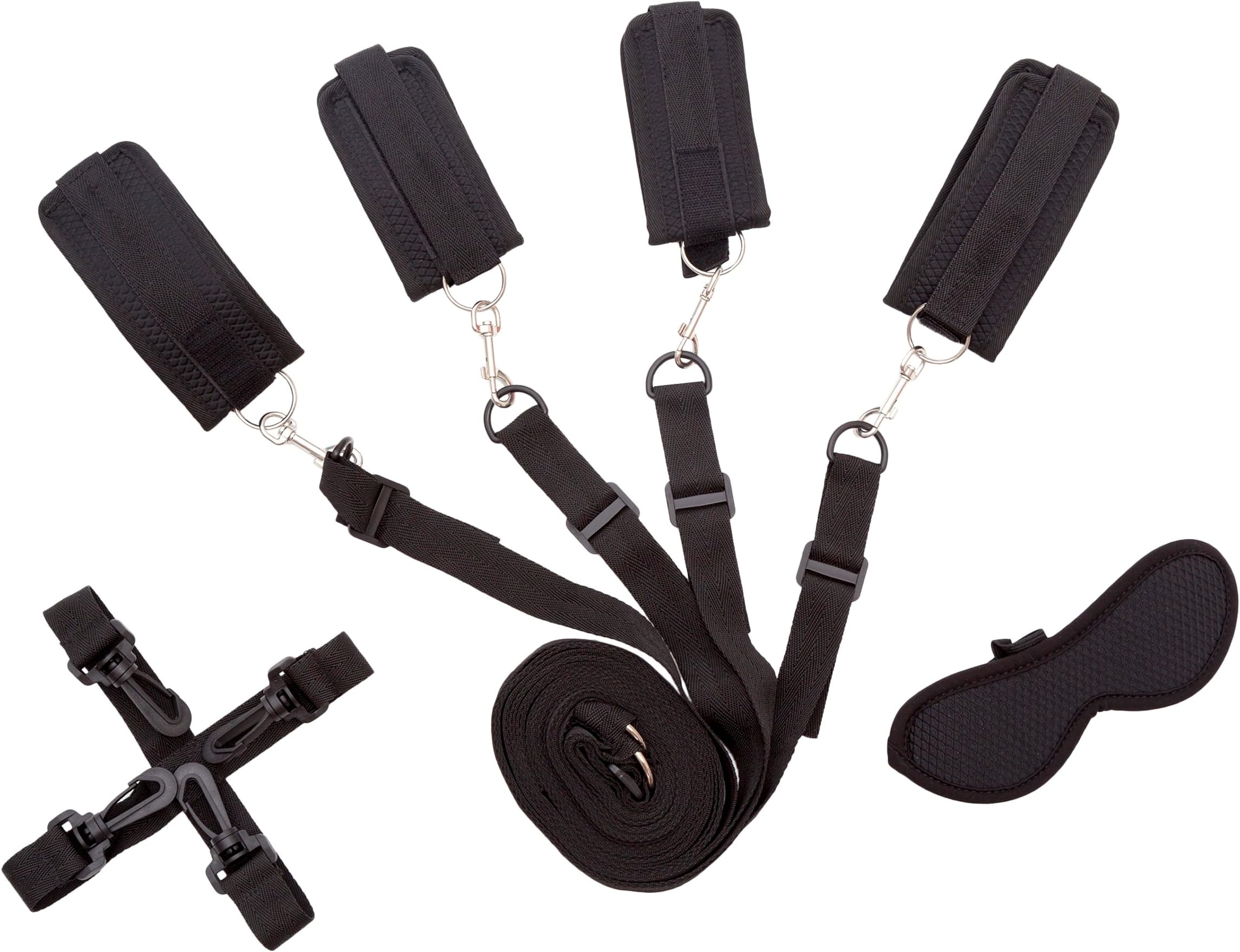 Under The Bed Restraints | Adjustable Straps Placed Underneath Any Sized Bed | Diamond Effect Material Kit | THREE Different Colours To Choose From