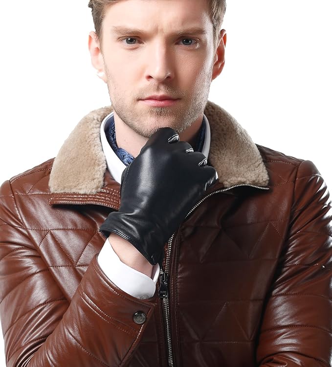 NappaNovum Men's Nappa Warm Lining Classic FullFinger Winter