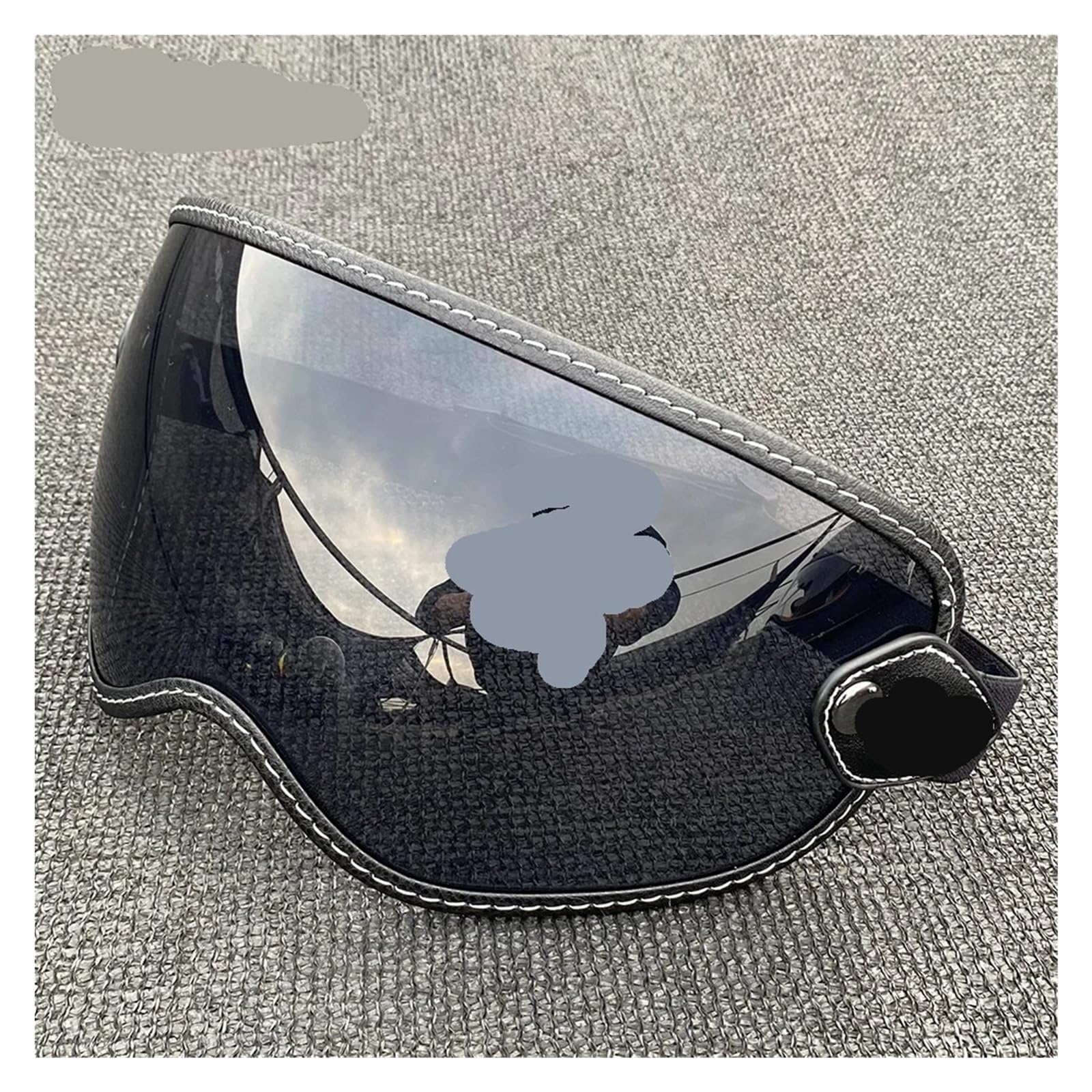 Visera para casco de moto Gafas for casco de motocicleta con visera burbuja retro y accesorios for cascos(Color 1)