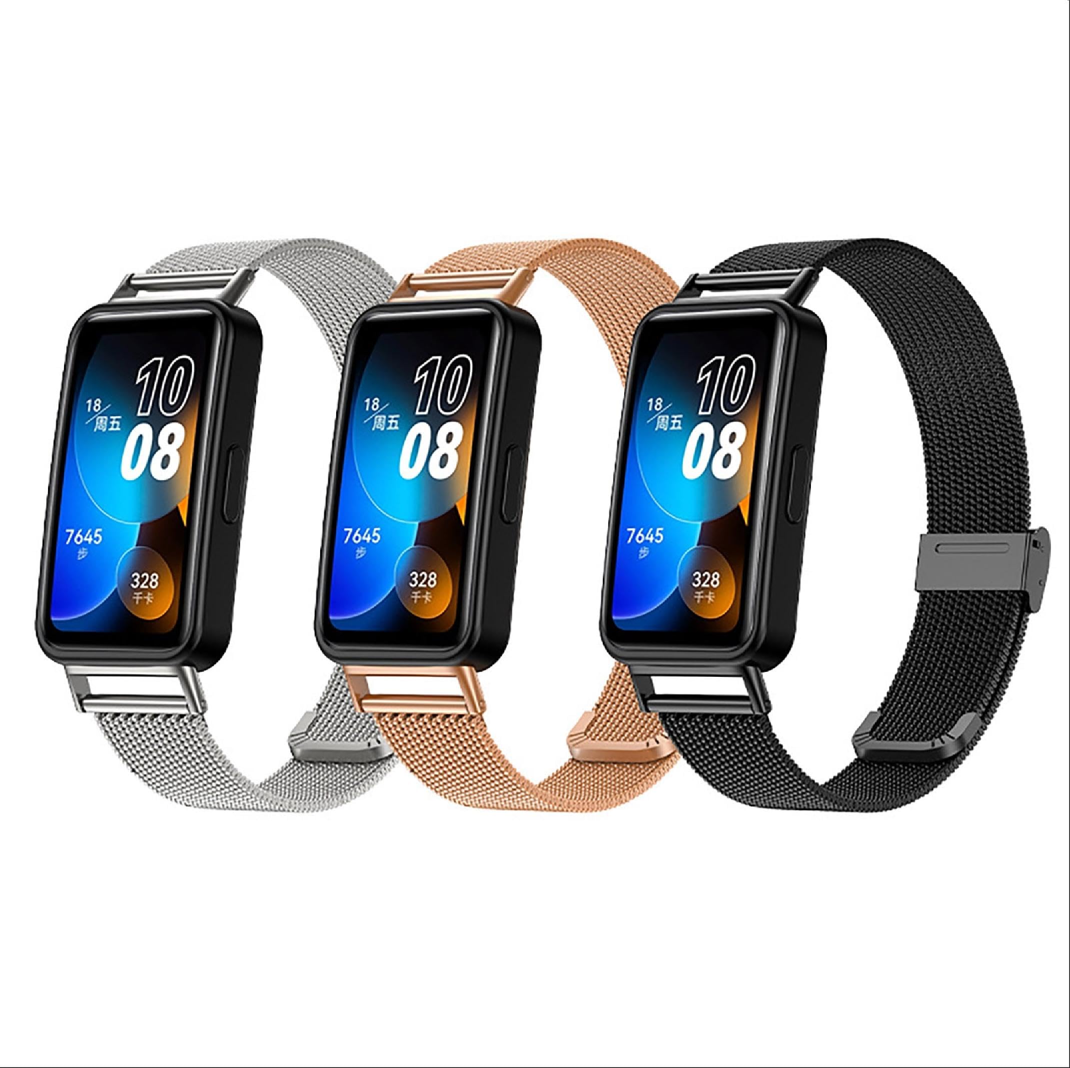 Pulsera Trenzada De Acero Inoxidable Para HONOR Band 10/9 - Correa Compatible, Resistente Y Elegante