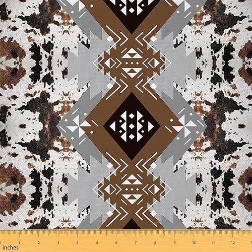 Miniatura 34 de Feelyou Tela de flores Groovy por Yarda - Tela de tapicería retro floral bohemio para coser manualidades, flores hippie de los años 70, decoración