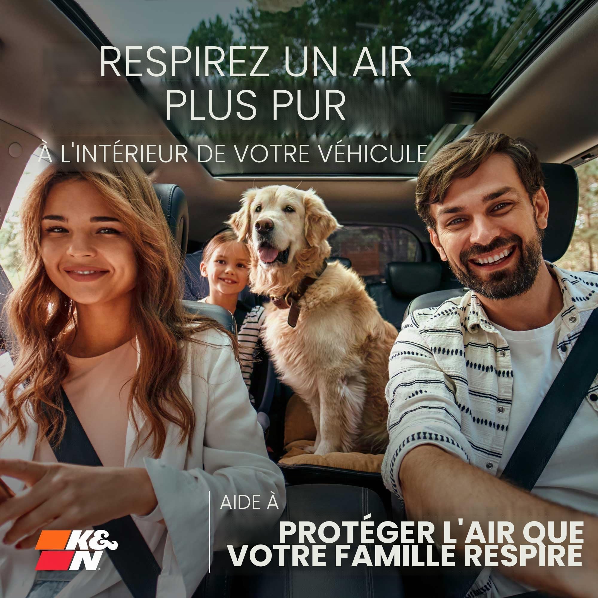 K&N VF2000 Voitures Filtre à Air Cabine