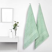 Vista 2 de SUPERIOR Kendell - Juego de toallas de baño de algodón egipcio, absorbentes, para la ducha, artículos esenciales de spa, toallas grandes, básicos