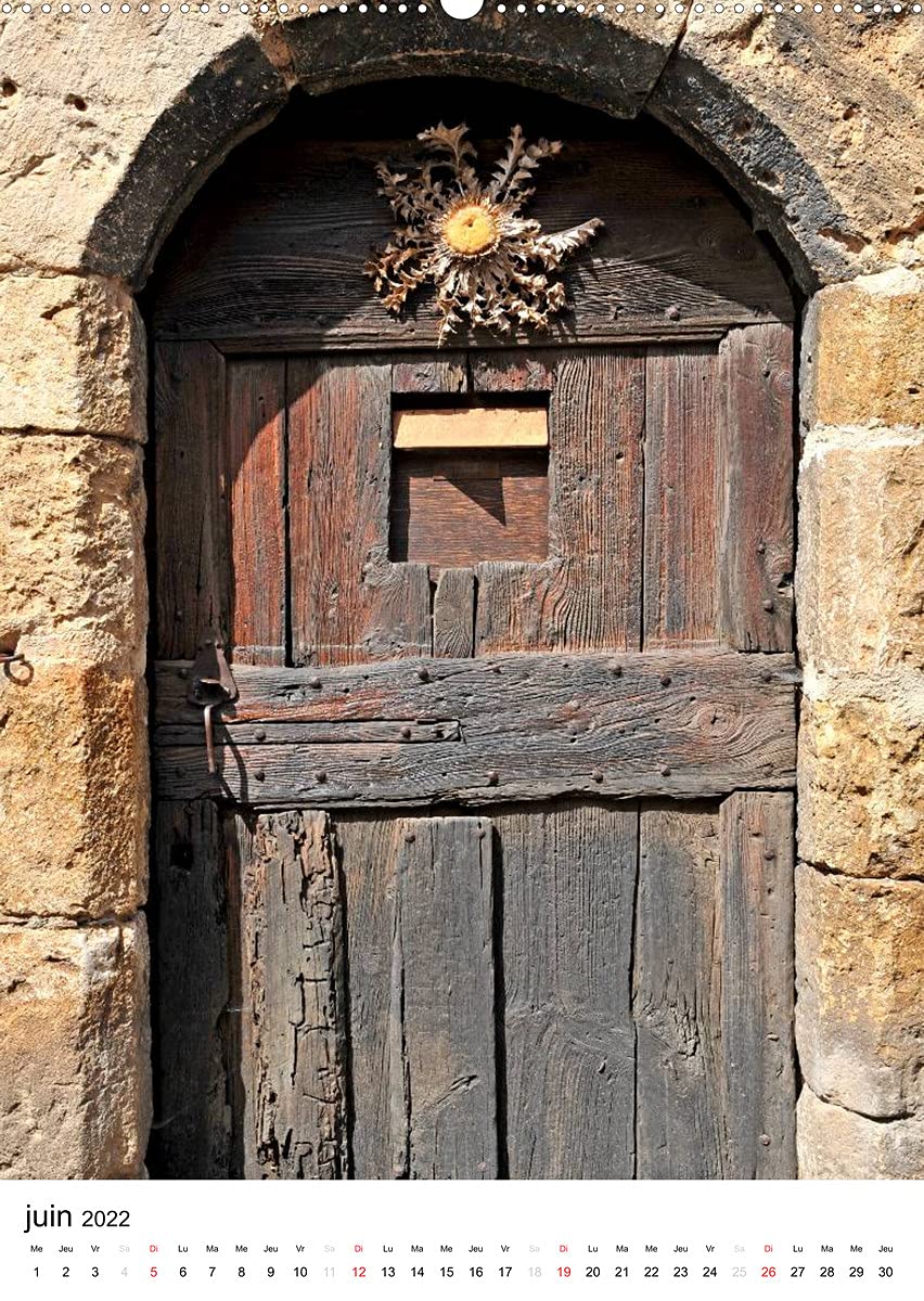Portes de l'Aveyron (Premium, hochwertiger DIN A2 Wandkalender 2022, Kunstdruck in Hochglanz): Les portes des maisons aveyronnaises (Calendrier mensuel, 14 Pages )