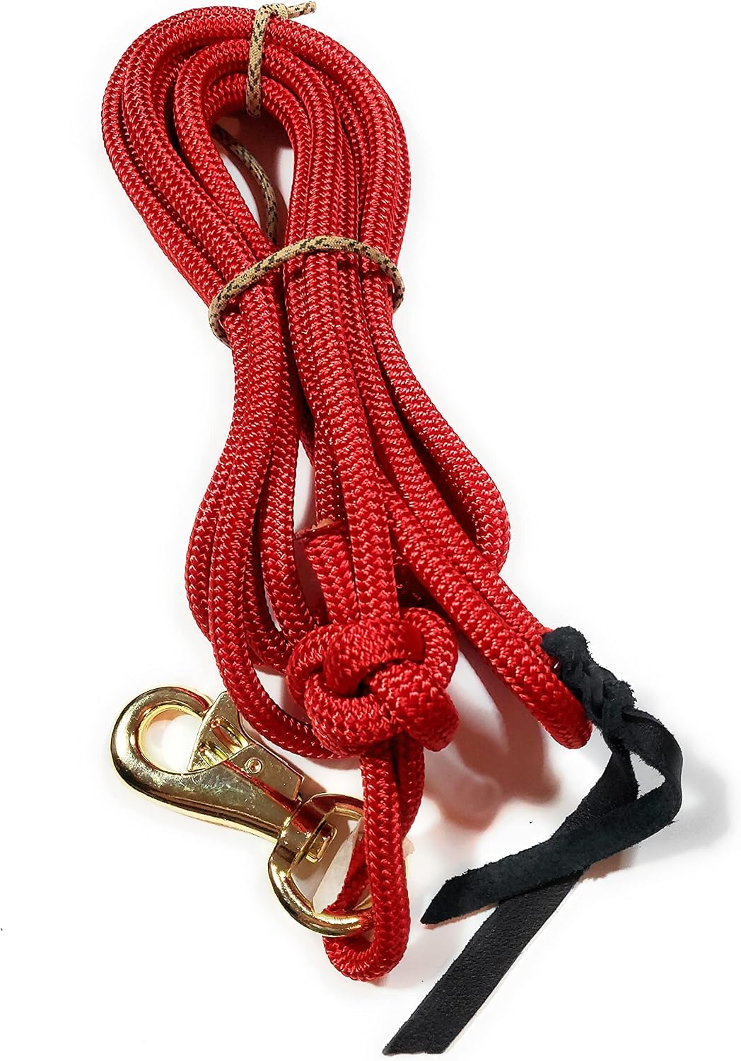 Horse Lead Rope Soft Strong Equine Tack 14ft Red Durable Training Rope for Western Cowgirl Cowboy Gift for Equestrian Lunge Line Groundwork Rope