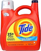 Vista 29 de Tide Detergente líquido para ropa, original, 100 cargas, 146 onzas líquidas, compatible con alta eficiencia