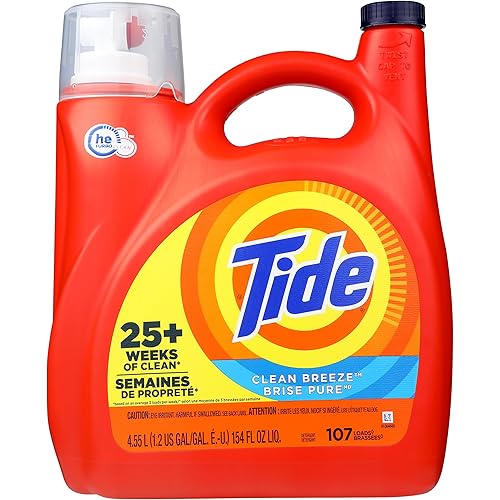 Tide Laudry Detergent Liquid Soap, Clean Breeze 107 Washes Compatible With 4.55 Litres