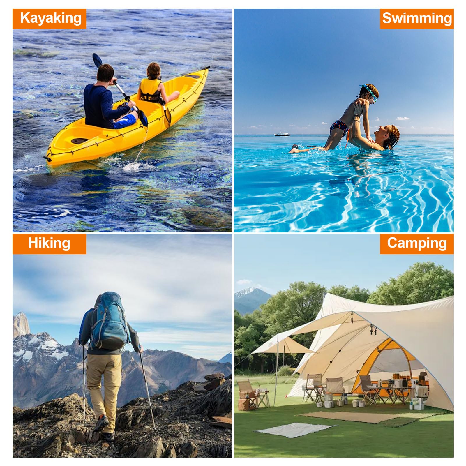 Worek do pływania kajakiem, wodoodporne, lekkie, suche torby, worek zwijany utrzymuje sprzęt suchy, suche torby na podróż, kajak, rafting, pływanie, kemping, piesze wycieczki, plażę, na zewnątrz,