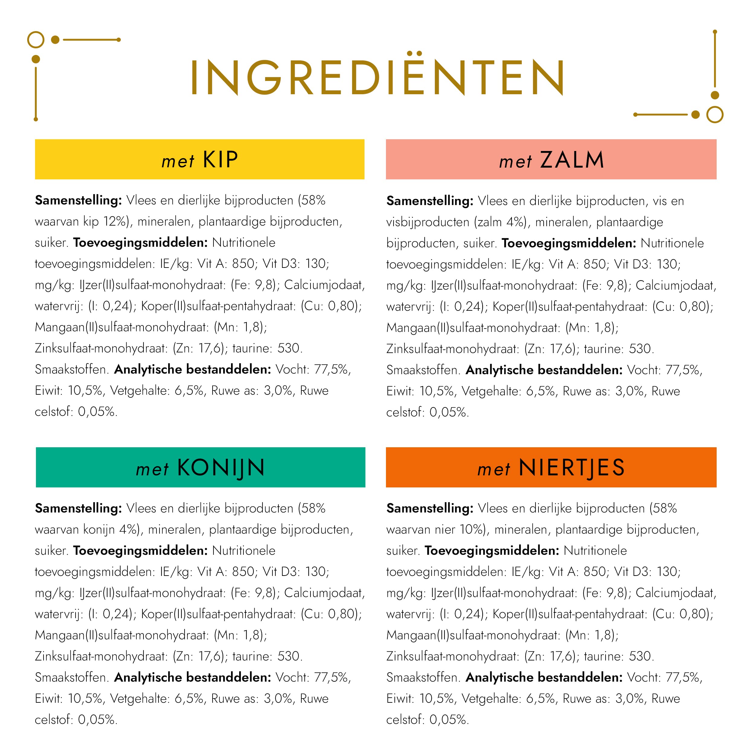 Gourmet Gold Les Mousselines Mahlzeiten für erwachsene Katzen, Geschmacksrichtungen wählbar