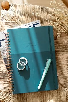 Matt Notebook 20x28 cm A4 Lastikli Spiralli Sert Kapak Not Defteri  izgili