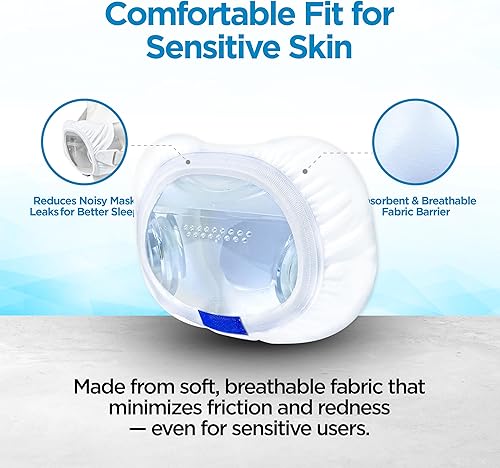 Miniatura 4 de resplabs - Forros de máscara CPAP compatibles con Philips Respironics Dreamwear, medianos, reutilizables, fundas de cojín lavables, paquete de 4