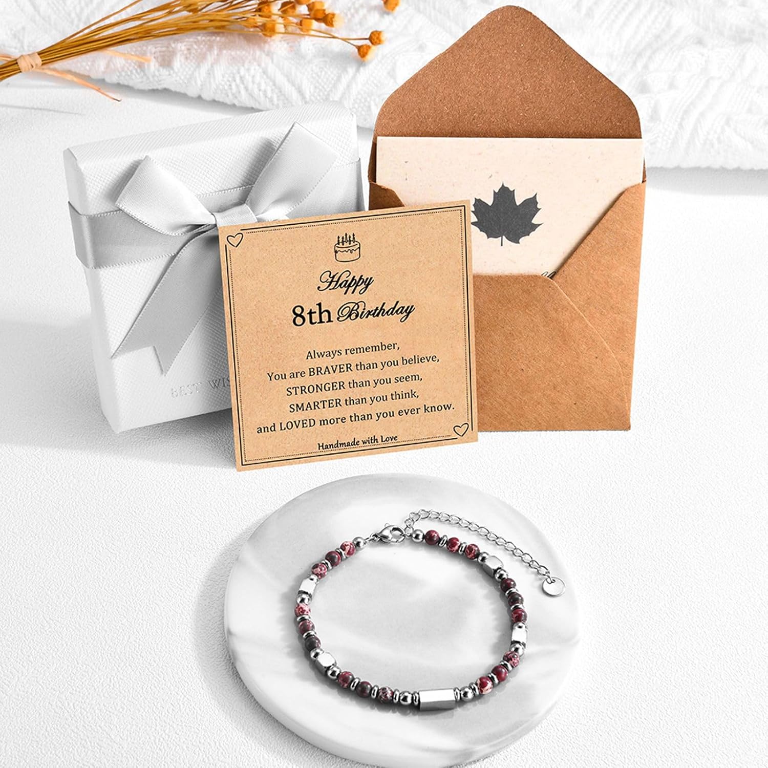 6-21 Years Old Girls Birthday Gifts, Tiny Beaded Bracelets Gifts for Daughter Granddaughter Niece Friends with Happy 6th-21st Birthday Card - Image 6