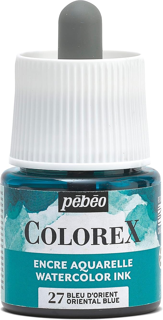 Inchiostro Colorex Pébéo Bianco 45 ML - Per Acquerello, Fumetti E Disegno - Multiuso Su Tutti I Supporti - Foto 5