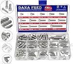 M2.5-M8 hexagonale tête de socket vis filetage métrique Hexagon Allen machine Bolt 135Pcs M2.5 M3 M4 M5 M6 M8 304 Acier inoxydable métal standard fixation matériel Assortiment Set pour fixation de meubles à la maison