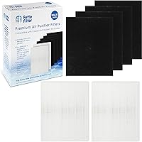 Vista 1 de Fette Filter - Juego de filtros True Hepa H13 de 656.2 ftAP-1512HH Premium H13 compatible con Coway AP-1512HH AP1512HH AP-1512HH-FP Airmega 200M