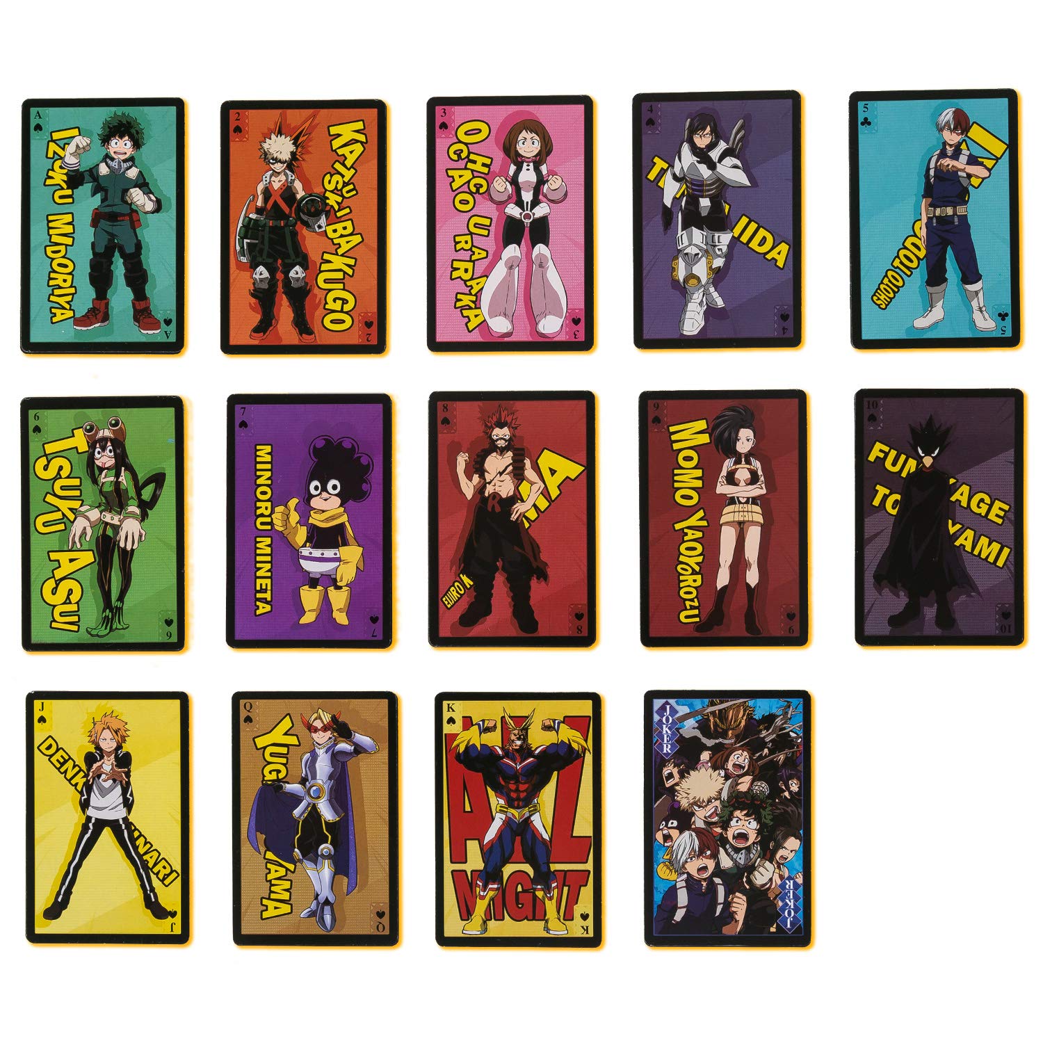 Amazon.com: My Hero Academia Anime Paper Poker : Toys & Games