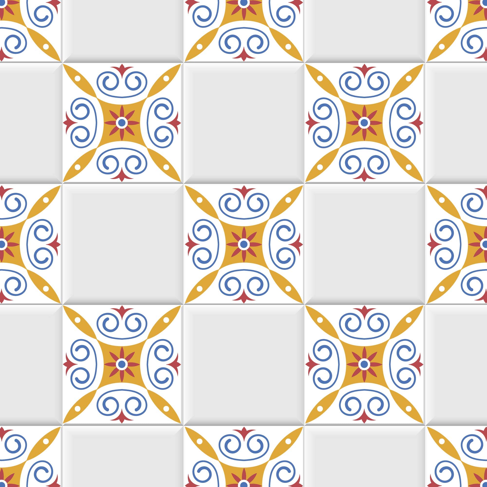 Lot de 45 autocollants pour sol - Marco - 30 x 30 cm - Pour carrelage mural - Pour cuisine, salle de bains, toilettes, bordure - Rénover les miroirs